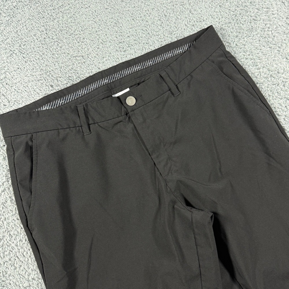 Primo Golf Jogger Pants Mens 35 Regular Black Tapered Ankle Zip Performance
